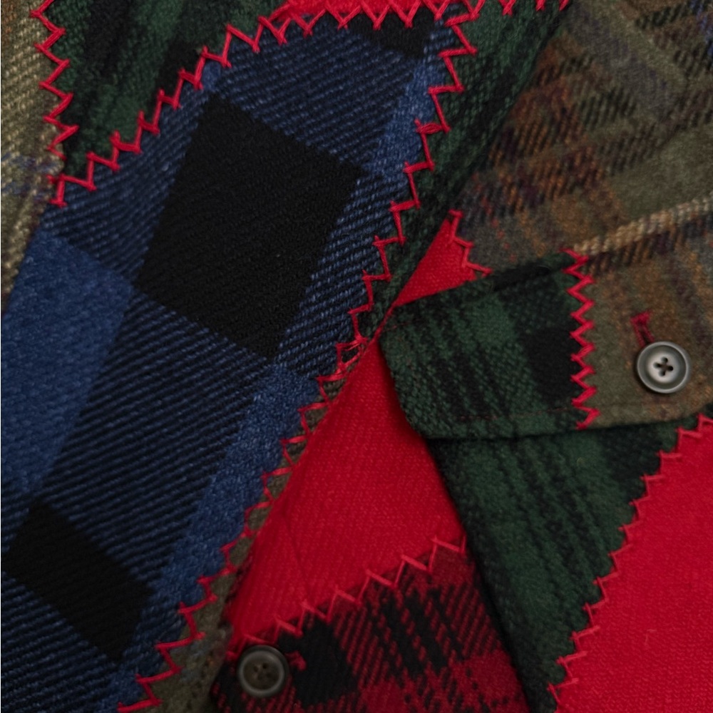 Polo By Ralph Lauren Patchwork Wool Hunting Chore… - image 7